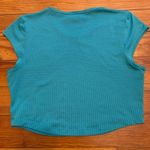 Gymshark  Lightweight Short Sleeved Blue Crop Top size Large Photo 3