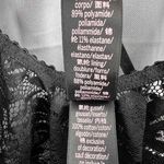 Victoria's Secret Black Lace Metallic Bodysuit Glamourous Seductive Sheer Small Photo 5