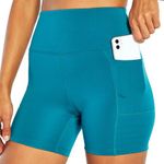 Bally Total Fitness High rise side pocket 5” workout gym shorts size small NWT Photo 4