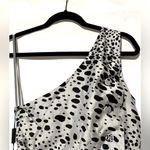 Emporio Armani Emporio Armani One-Shoulder Silk Polka Dot Mini Dress Size 8 Luxury NWT Photo 5