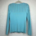 Cache Metal Studded Sweater Long Sleeves Sz L Photo 5