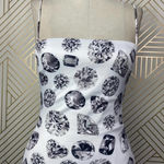 superdown Jewel Diamond Mini Dress White Silver Photo 3