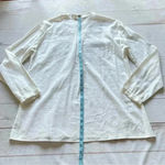 Jonathan Martin studio Women’s embroidered white floral linen blend blou… Photo 4