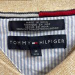 Tommy Hilfiger Women's Medium Tan V-Neck Sweater Collegiate Preppy Office Photo 2