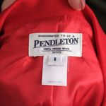 Pendleton  Red Blazer 100% Wool Size 8 Photo 5