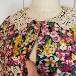 Vintage chai’s floral Peter Pan collar dress Pink Size 14 Photo 6