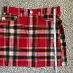 American Eagle  Outfitters Red and Black Mini Skirt Plaid Casual Preppy 2 Photo 5