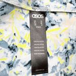 ASOS Blue Yellow Tiered Blouse 6 Photo 5