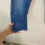 Levi's Wedgie Straight Medium Wash Raw Ankle Jeans size 28 Photo 4