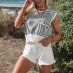 These Three Boutique Addison Striped Sweater Vest Photo 2