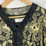 Badgley Mischka  American Glamour Beaded Blouse Size Small Photo 2