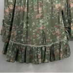Democracy  Floral Boho Blouse Green Small‎ Photo 5