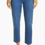 Frank & Eileen Women The Italian‎ Chino 1975 Blue Wash Denim Raw Hem size 2 Photo 0