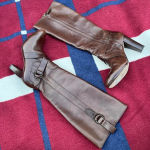 Cole Haan Nike Air  Knee heeled brown Leather Boots full Zip 
Women's 5B Photo 0