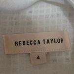 Rebecca Taylor White Floral Lace Sleeveless Halter Zipper Cami Crop Tank Top 4 Photo 3