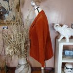 Josephine Chaus Size 4 Burnt Red Corduroy Business Boho Blazer Photo 11