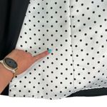 Vintage Black White Tuxedo Cap Sleeve Polka Dot Formal Dress Prom Gown sz 2 NEW Photo 9
