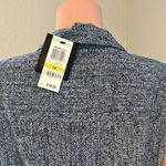 Alfani  Womens Shirt Dress DENIM TEXTURE Print Button Up Sleeveless BLUE NWT #24 Photo 3