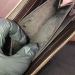 Gucci GG Web Canvas Interlinked G’s Soho Brown Leather Trim Continental Wallet Photo 7