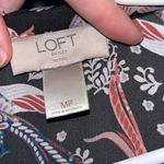 Loft Women’s petite long sleeve snowbird print blouse novelty workwear business Photo 5