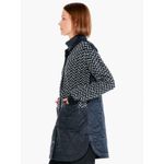 Nic+Zoe NWT  Quilted Mix Media Coat Size SMALL Knit Black‎ Patch Pocket Photo 1