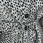 Topshop  Black and White Polo Collar Shirt Dress(879) Photo 1