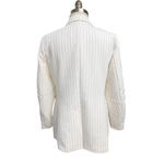 Anne Klein  Vanilla Ice Latte Pinstripe Blazer Jacket Sz L NWT $139 Photo 2