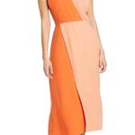 Equipment Galane Colorblock Crepe Business Casual Midi Dress Size 10 Photo 3