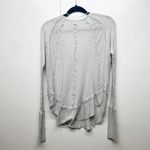 We The Free Sweater Womens XS Thermal Waffle Knit Boho Minimalist Stretch Lounge Photo 4