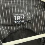 Tripp NYC  Vintage Y2K Black Pinstripe Blazer Gothcore Goth Emo Photo 2