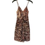 Parker  silk ruched chest abstract dress size xs Photo 2