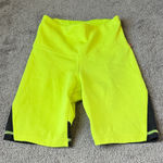 Reebok  Speedwick Neon Yellow Gym Biker Shorts SIZE XS Photo 0