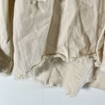 POL  Ivory Distressed Denim Jacket Sz M Photo 5