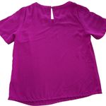 Skies Are Blue Anthropologie  Shirt Womens XS Pink‎ Short Sleeve Top Blouse Photo 1