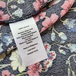 Talbots  NWT Floral Short Sleeve Midi Dress Blue Pink Lightweight Summer Dress XS Photo 6