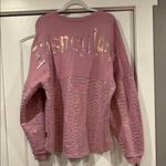 Disney  spirit jersey Pink Sequin Crew Neck Sweatshirt material XL Photo 4