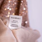 Retrofête Retrofete Ella Beaded Sequin Sparkle Embellished One Shoulder Mini Dress Bronze Photo 4