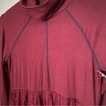 Crimson Dress Long Sleeve Turtleneck Red Casual Neutral Photo 2