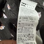 Billabong Boho Off Shoulder Floral Square Neck Long Sleeve Crop Top Black Size S Photo 9