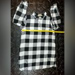 DeJaVu Flannel Buffalo Plaid Shirt Dress Black Size M Photo 6