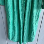 Tuckernuck Pomander Place Sea Green Linen Lydell Button Down Maxi Dress Size S Photo 4