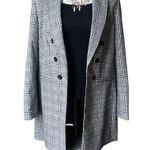 Tommy Hilfiger Plaid Peak-Lapel Long Line Blazer, Sz 16 Photo 3