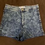 American Apparel MD 90s Blue Acid Wash High Waist Shorts Photo 0