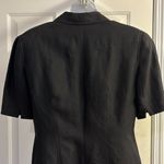 Ann Taylor Linen Blend Short Sleeve Button Front V-Neck Lined Blazer- 8P Photo 8