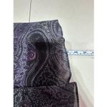 CHAPS Vintage Y2K Black Purple Floral Midi Skirt Size M Goth Witchy Whimsical Photo 5