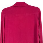 & Other Stories & Other Stories Silk Button-Up Blouse Long Sleeve Burgundy Red Size 4 Photo 4