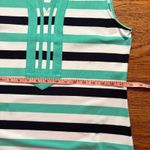 Duffield Lane Mint Green/Black/White Stripe Sleeveless Midi Shift Dress Size M Green Size M Photo 7