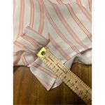 Pink Lily  Striped Belted Shorts Romper Pink White Size Medium Photo 7