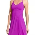 Athleta Purple Shorebreak Built in Bra Racerback Swim Workout Dress Size Large Photo 0