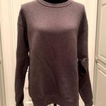 Fruit of the Loom  Basic Heathered Charcoal crew Neck Sweatshirt Large L Photo 0